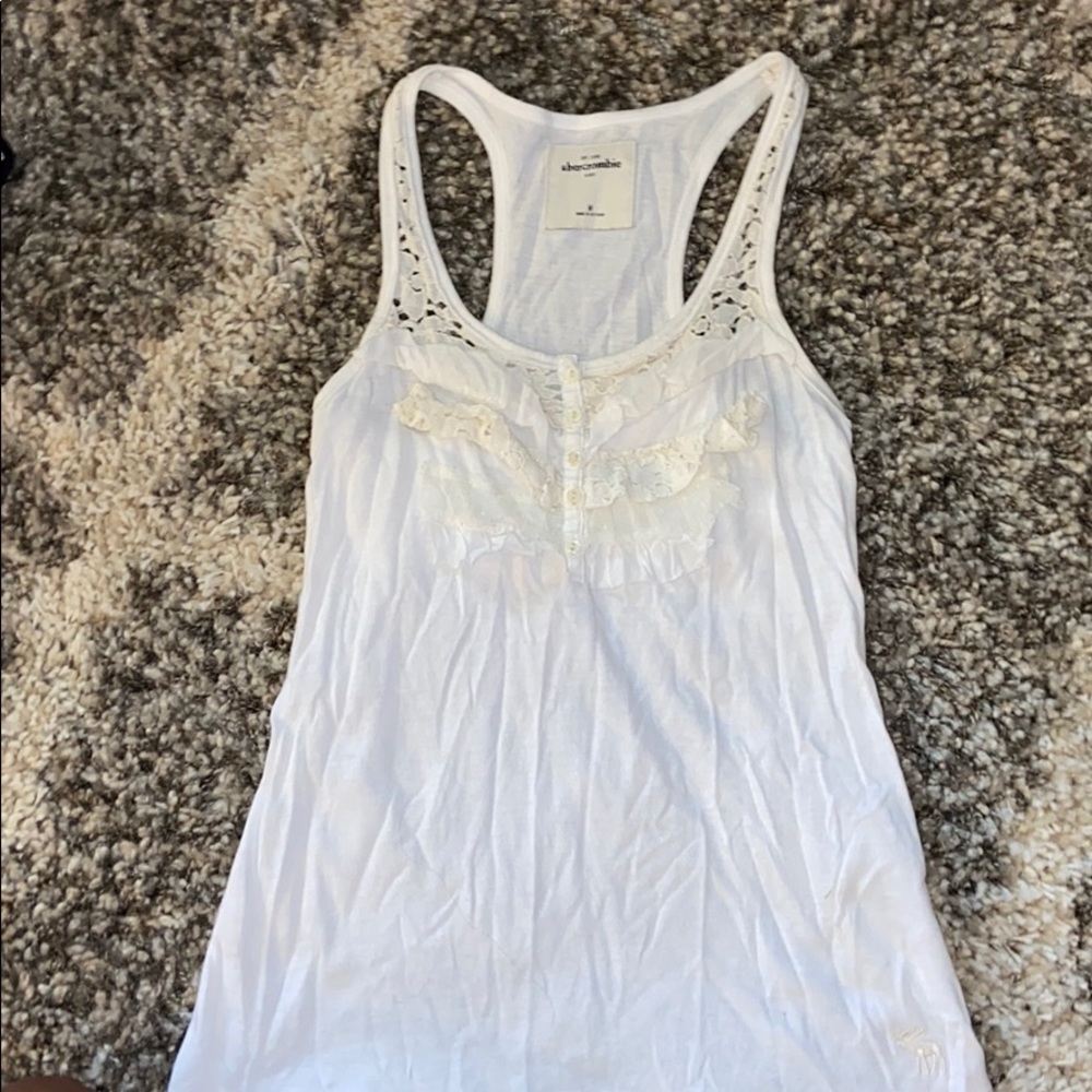 Abercrombie kids white tank top
